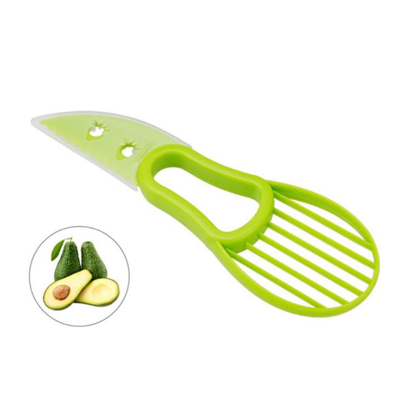 3-in-1 Avocado Slicer Shea Corer Butter Fruit Peeler Cutter Pulp Separator - ebowsos