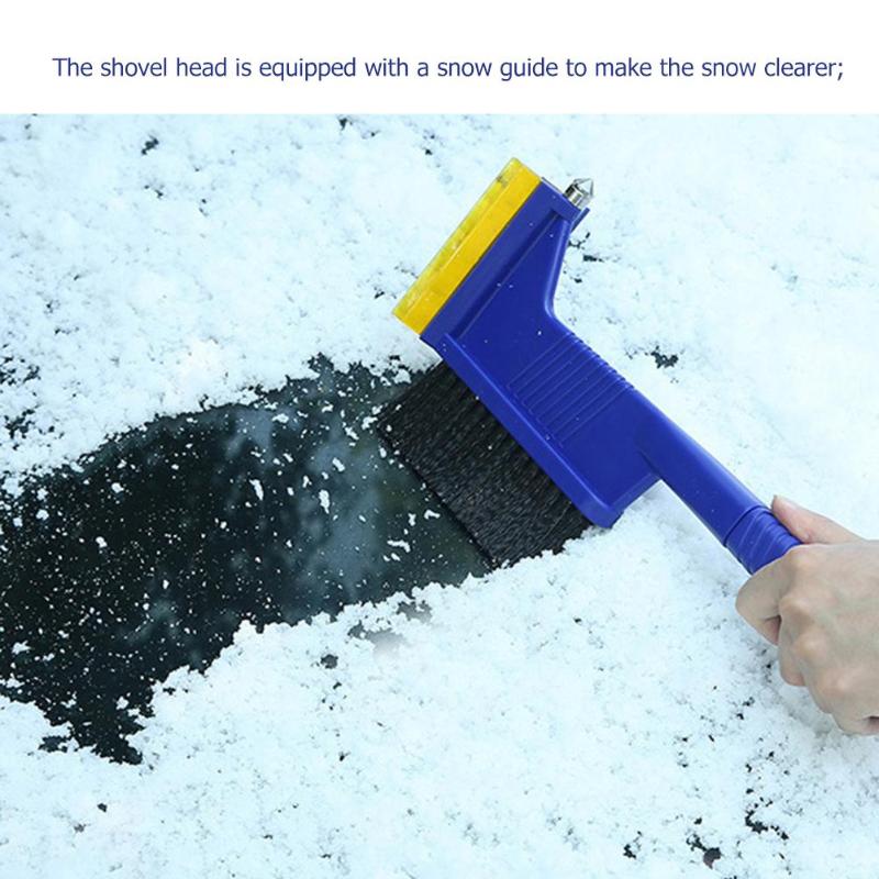 3 in 1 Car Snow Shovel Tool Car Windshield Ice Scraper Vehicle Snow Shovel Removal Brush Windscreen Clean Tools Ice Scraper New - ebowsos