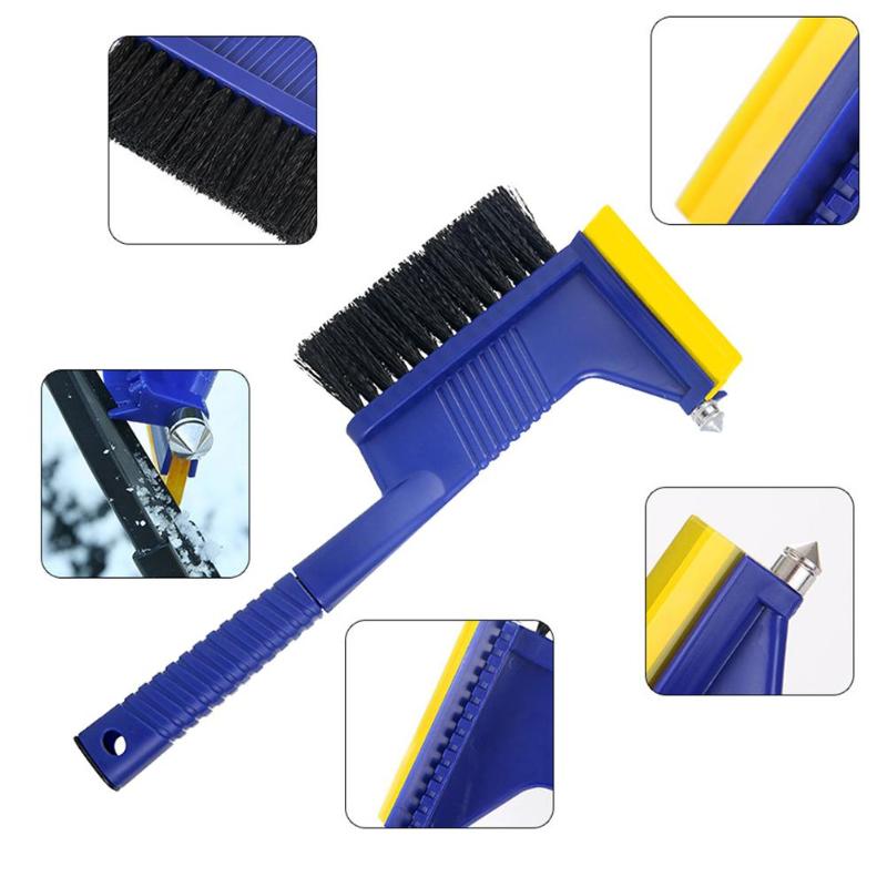 3 in 1 Car Snow Shovel Tool Car Windshield Ice Scraper Vehicle Snow Shovel Removal Brush Windscreen Clean Tools Ice Scraper New - ebowsos