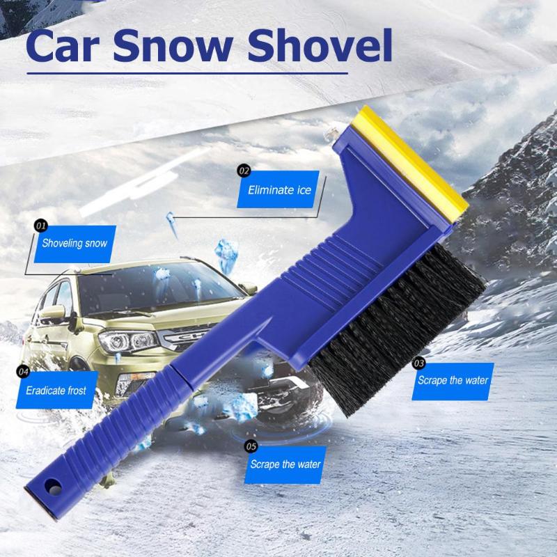3 in 1 Car Snow Shovel Tool Car Windshield Ice Scraper Vehicle Snow Shovel Removal Brush Windscreen Clean Tools Ice Scraper New - ebowsos