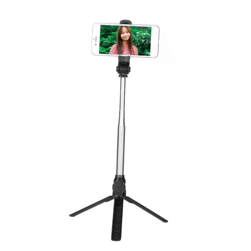 3 in 1 Foldable Teliscopic Selfie Stick Bluetooth Selfie Stick+Tripod+Bluetooth Shutter Remote Controller for Mobile Phone New - ebowsos