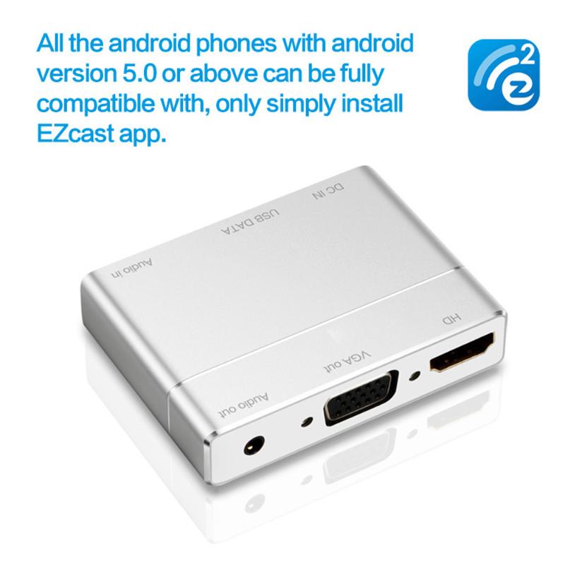 3 in 1 USB to HDMI VGA +Audio Video Converter Digital AV Adapter Screen Mirroring Converter For iOS Android Smartphone - ebowsos