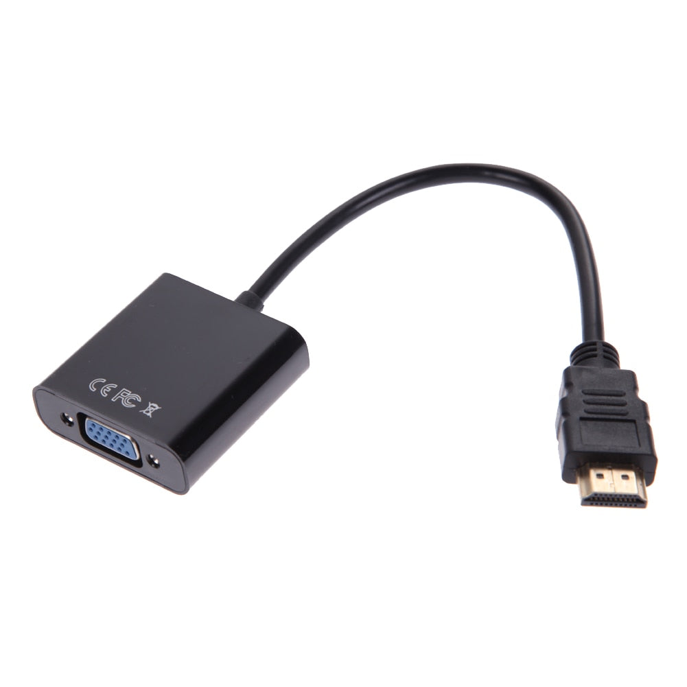 3 in1 Adapter 1080p Micro HDMI /Mini HDMI / HDMI to VGA Converter Adaptor VGA Chipset Adapter Black White High Quality Cables - ebowsos