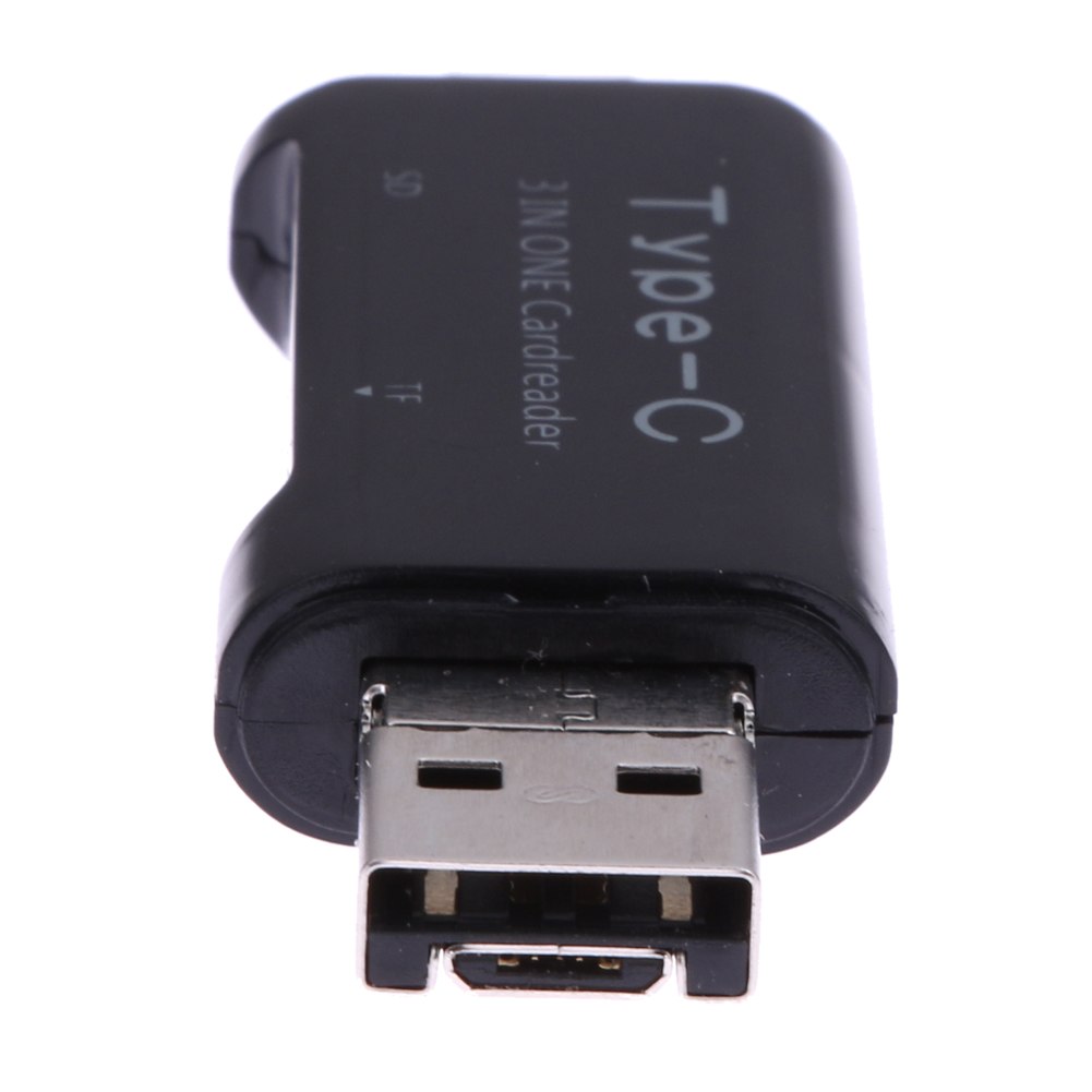 3 in1 Type-C MICRO USB2.0 OTG Card Reader Mini Phone Adapter for Macbook Laptop Smartphones and more devices - ebowsos
