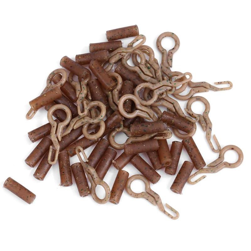 30/50pcs Lead Clips and Tail Tube Quick Change Clips Swivel Snap Connector Carp Fishing Tackle Kit-ebowsos