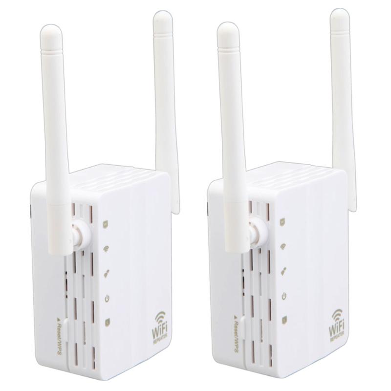 300M Dual Network Wireless WiFi Repeater Signal Amplifier Router Range Extender Expand Booster Supports AP/Repeater Mode - ebowsos