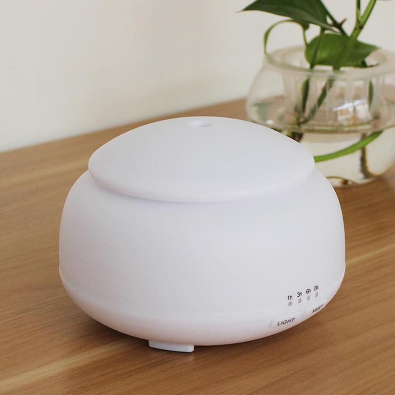 300ml Ultrasonic Humidifier Wood Grain Aroma Essential Oil Diffuser Remote Control Air Humidifier Electric Aromatherapy Diffuser - ebowsos