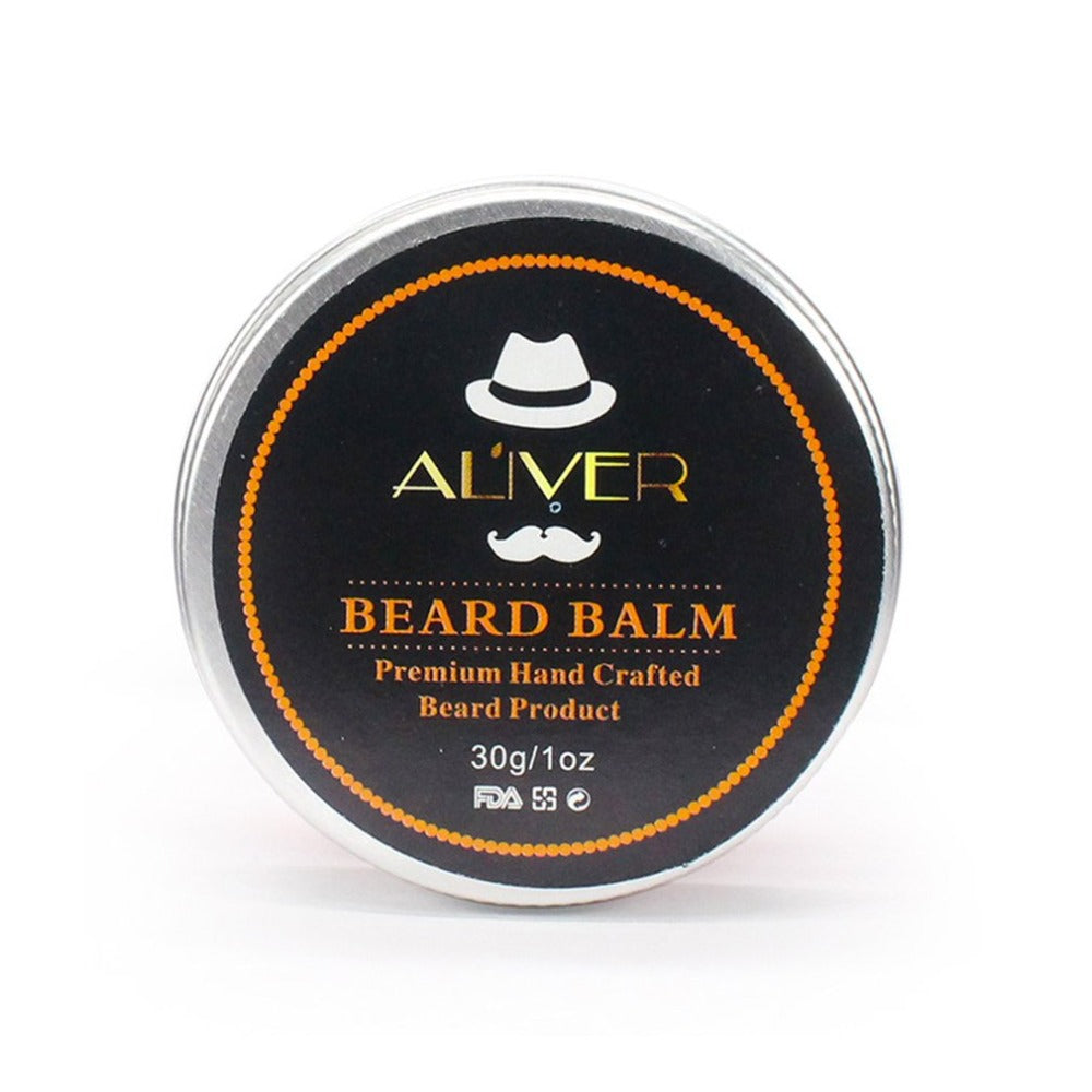 30g Men Beard Balm Cream Moustache Wax For Styling Beeswax Moisturizing Smoothing Nourishing Gentlemen Beard Care - ebowsos