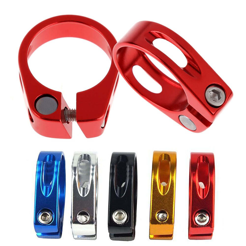 31.8mm Bicycle Seat Post Aluminum Alloy Clip Quick Release MTB Mountain Bike Bicycle Cycling Saddle Seat Post Tube Clip Part-ebowsos