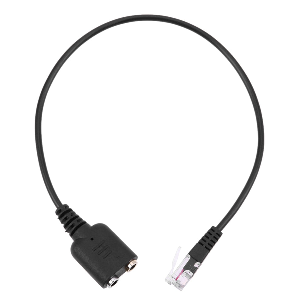 31cm Adapter Cable 1pc Dual 3.5mm Audio Jack Female to Male RJ9 Plug Adapter Convertor Cable for Computer Headphone - ebowsos