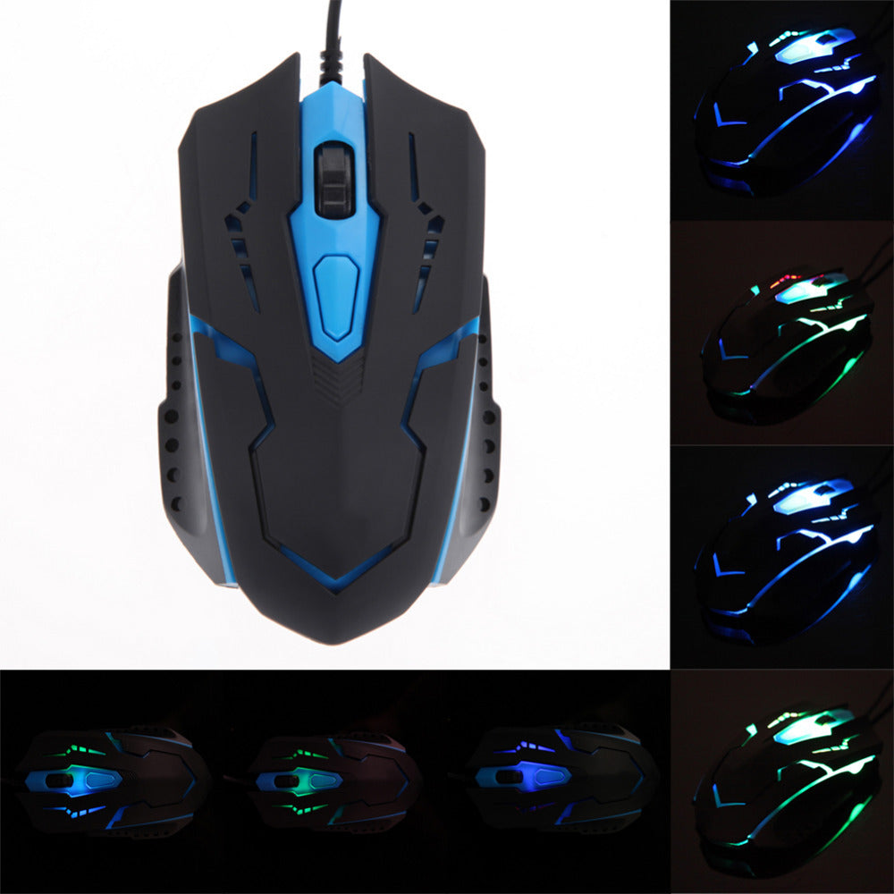 3200 DPI Professional Gaming Mouse 4 Buttons USB Wired LED Light Optical Mouse Mice for Laptop Desktops PC Gamer High Quality - ebowsos