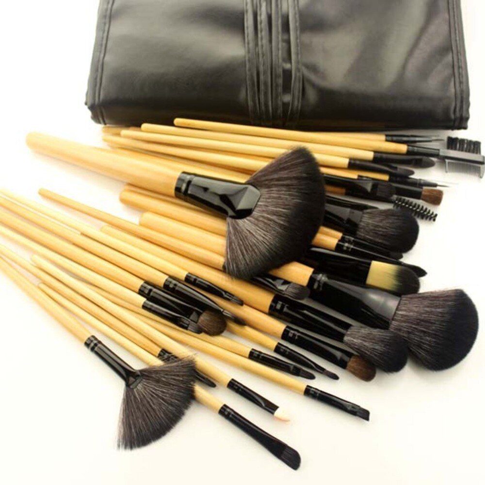 32pcs/set Pro Makeup Brushes Set Cosmetic Make Up Brush Beauty Tools Eye Shadow Brow Eyeliner Eyelash Lip Foundation Power Brush - ebowsos