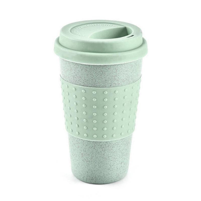 330mL Creative Wheat Straw Coffee Tea Mug Cups Reusable Water Bottle Cup - ebowsos