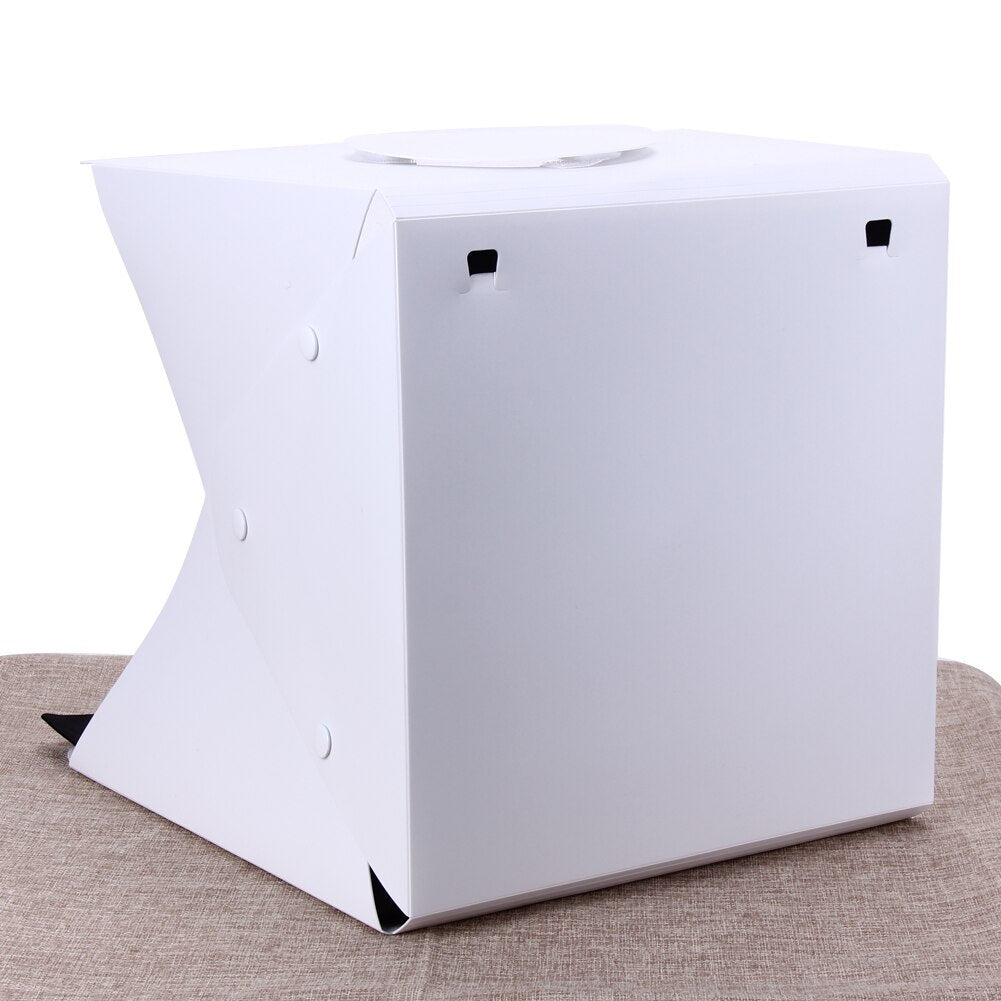 33x33x40cm Portable Photo Box Photography Backdrop Mini Photo Studio Box built-in Light for iPhone Samsang Digital DSLR Camera - ebowsos