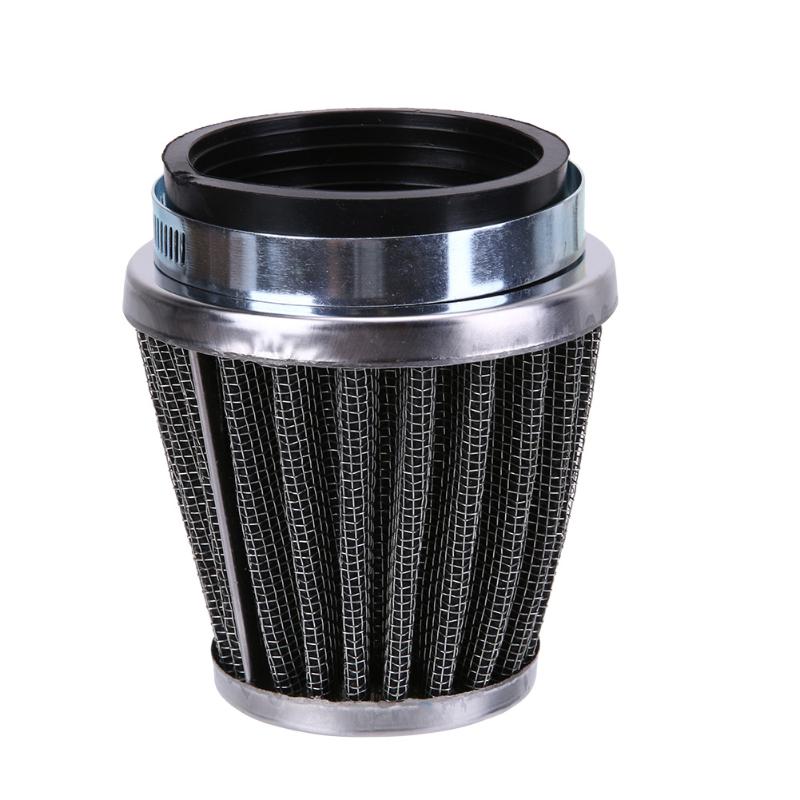 35mm 2 Layer Steel Net Filter Gauze Motorcycle Clamp-on Air Filter Cleaner - ebowsos