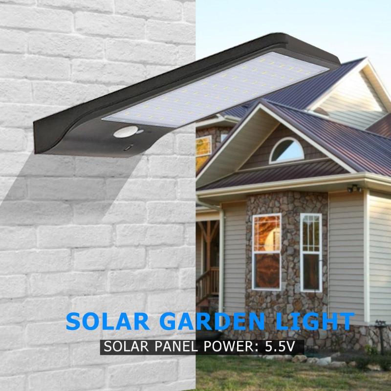 36/48 LED Solar Power Motion Sensor Wall Light Outdoor Environmental Protection Energy Conservation Waterproof Yard Street Lamp - ebowsos