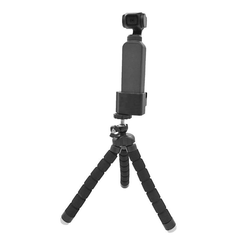 360 Degree Rotation Mini Tripod Stand Base Mount Adapter Self Timer Extention Fixed Holder for DJI Osmo Pocket High Quality - ebowsos