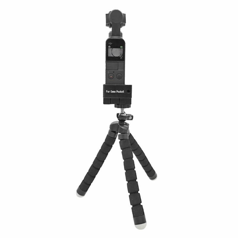 360 Degree Rotation Mini Tripod Stand Base Mount Adapter Self Timer Extention Fixed Holder for DJI Osmo Pocket High Quality - ebowsos