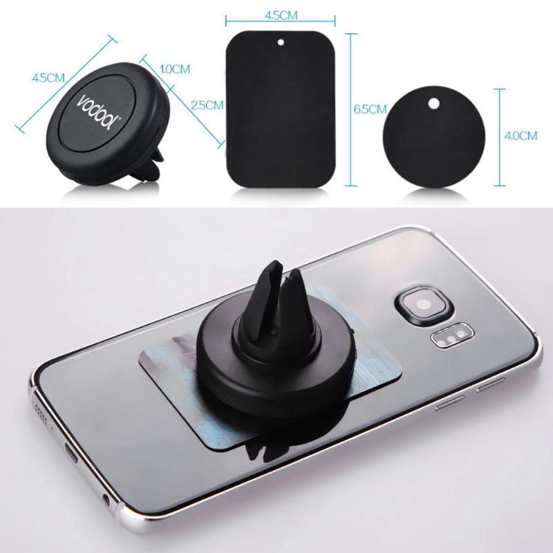 360 Degree Universal Air Vent Magnetic Car Mount Stand Support Holder for Smart Mobile Cell Phone GPS Navigation Auto Accessory - ebowsos