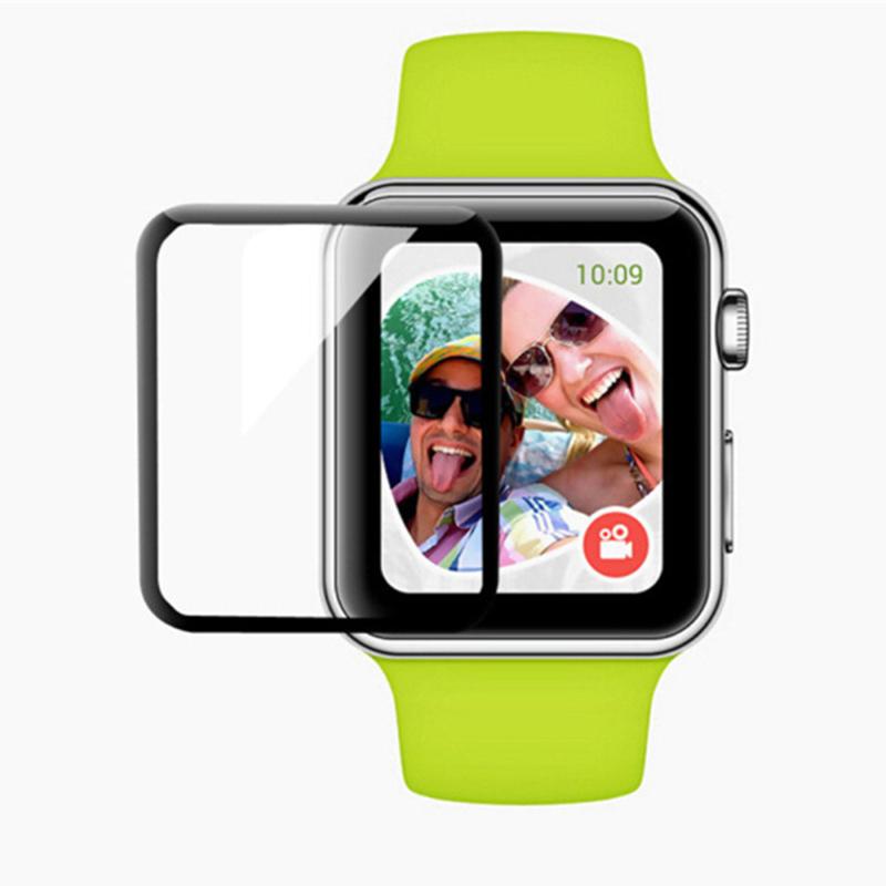 38mm 42mm New Smart Watch Accessories Full Cover Slim Tempered Glass Film Screen Protector for Apple Watch - ebowsos