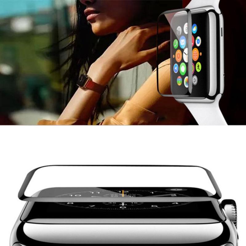 38mm 42mm New Smart Watch Accessories Full Cover Slim Tempered Glass Film Screen Protector for Apple Watch - ebowsos
