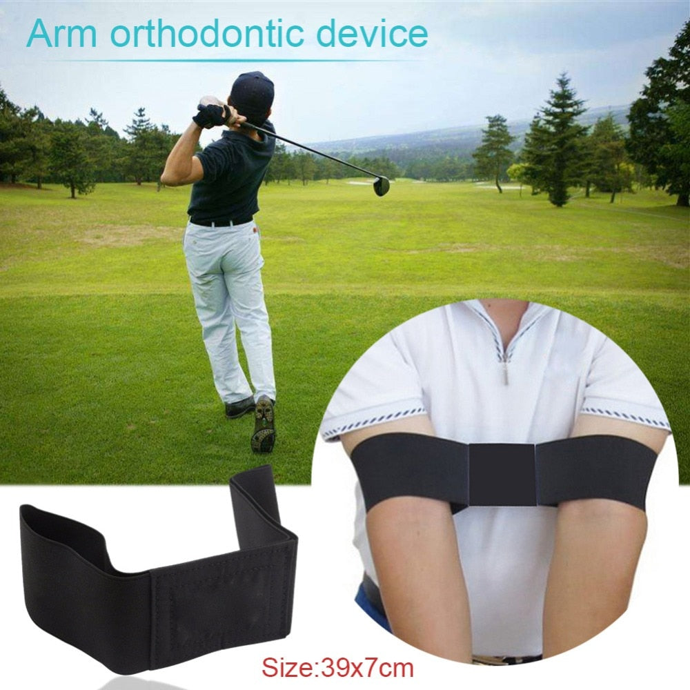 39X7CM Golf Arm Posture Motion Correction Belt Training Aids Golf Equipment Beginner Training Aids-ebowsos