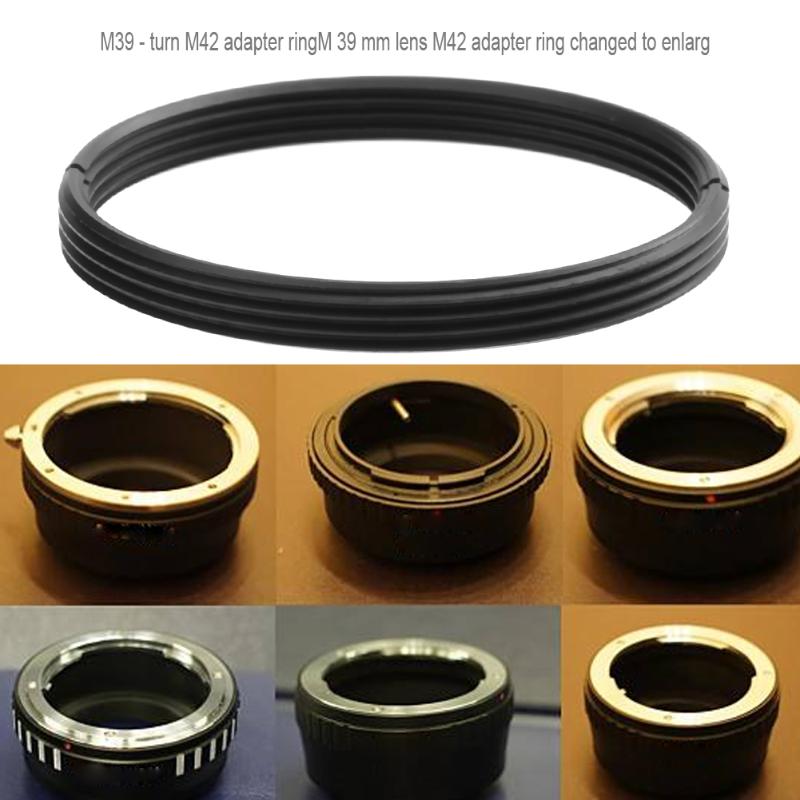 39mm to 42mm Adapter Ring High Precision Metal M39 to M42 Screw Lens Mount Adapter Step Up Ring - ebowsos