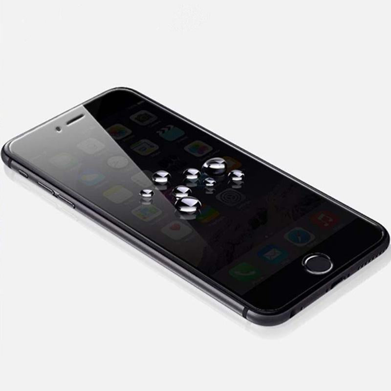 3D Carbon Fiber Full  Screen Protector 1mm Toughened Glass Mobile Phone Front Screen Protectors Black White For iPhone 7 Plus - ebowsos