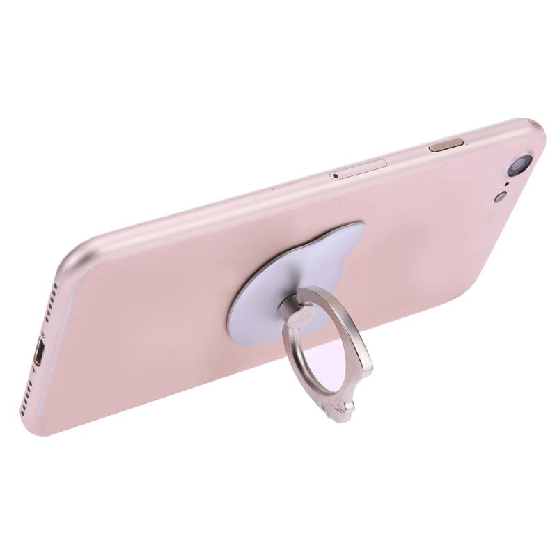 3D Cat Shape 360 Degree Finger Ring Mobile Phone Stand Holder for iPhone Samsung Huawei Xiaomi Smart Phones Universal Promotion - ebowsos