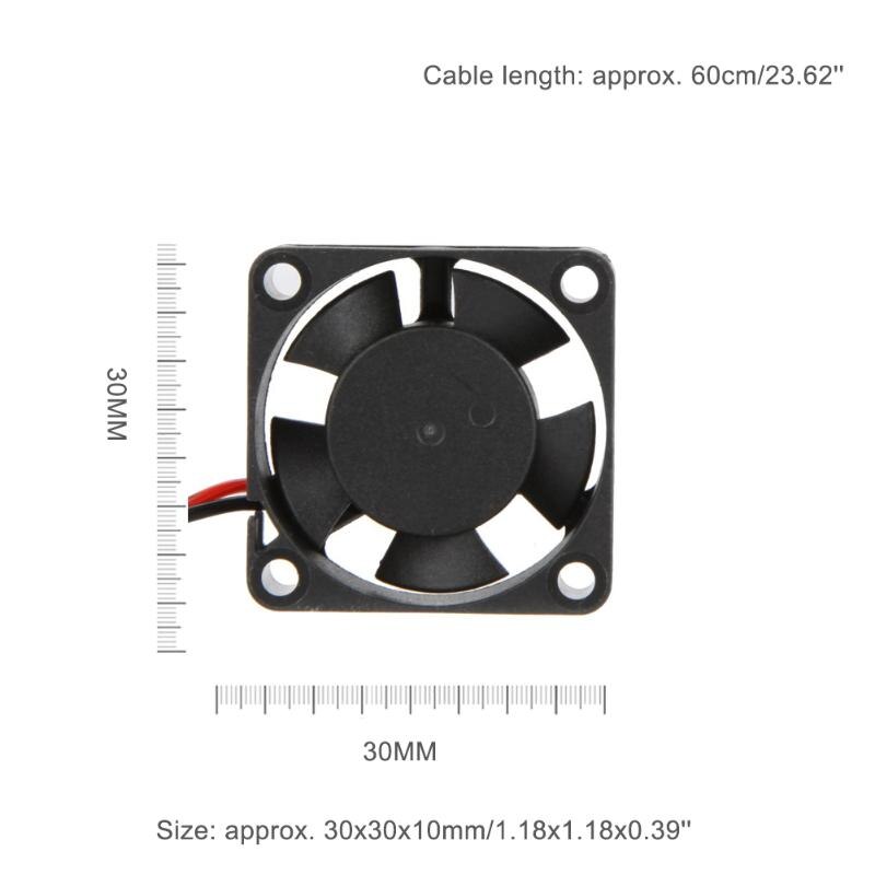 3D Printer Parts Mini 30mm DC 12V 2Pin Computer PC VGA Video Heat Spread Cooler Cooling Fan for 3D Printer With 2Pin Cable - ebowsos