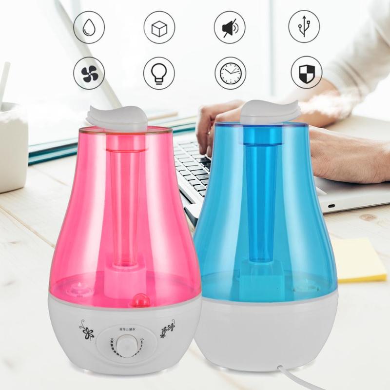 3L 2-way Ultrasonic Air Humidifier Mini Aroma Humidifier Air Purifier with LED Lamp Humidifier for Portable Diffuser Hot - ebowsos