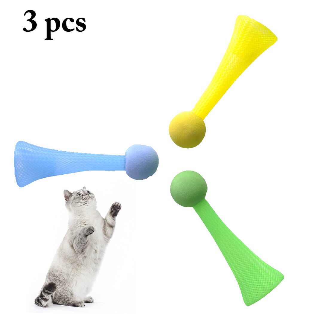 3PCS Cat Toy Flash Ball Interactive Cat Toys Play Chewing Training Pet Supplies For Cats Kitten 2019 New Arrive-ebowsos