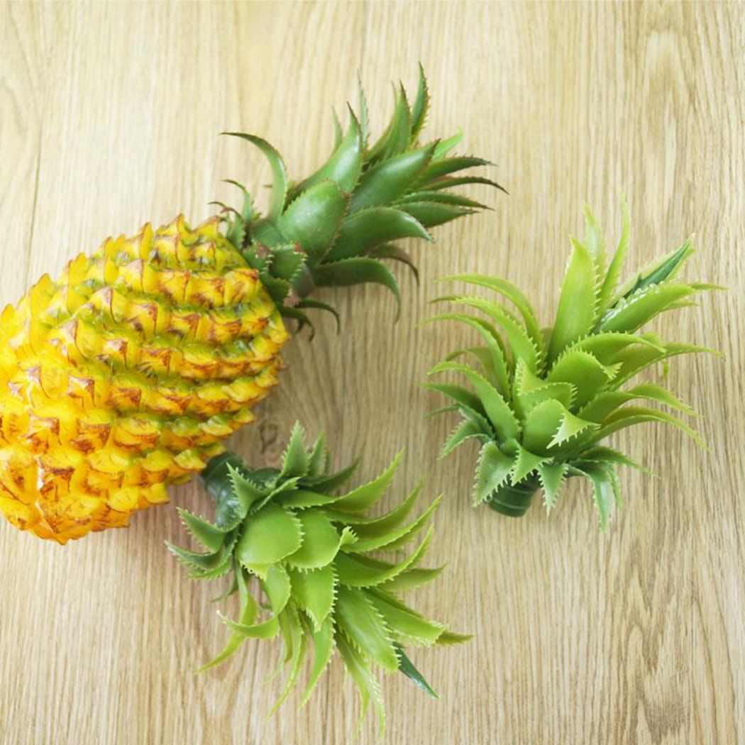 3PCS Exquisite Artificial Leaves Decorative Lifelike Green Pineapple Leaves Fake Plants Home Decoration Supplies-ebowsos