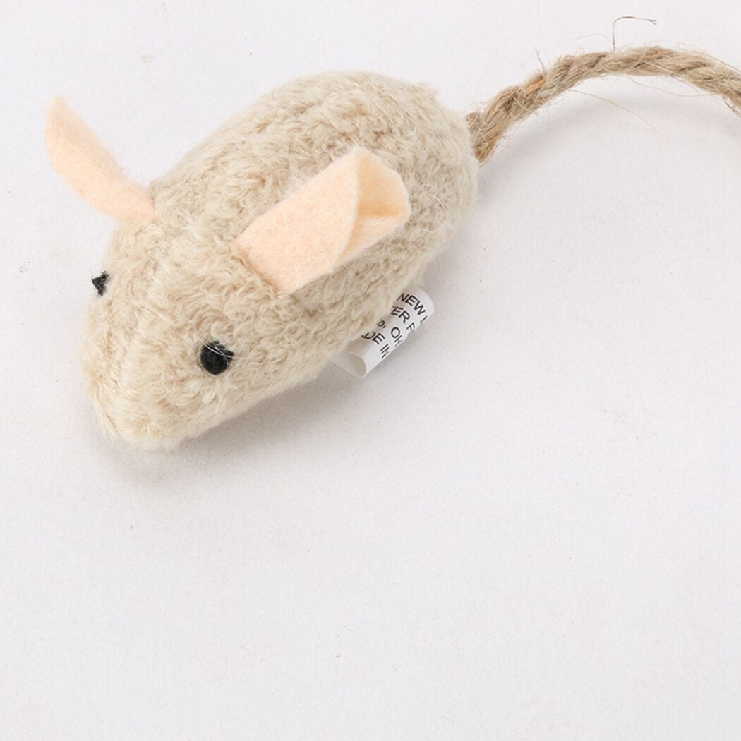 3PCS Funny Cat Toys Artificial Plush Mouse Catnip Toy Cat Teething Toy For Kittens Pet Supplies Cat Favors Dropshipping-ebowsos