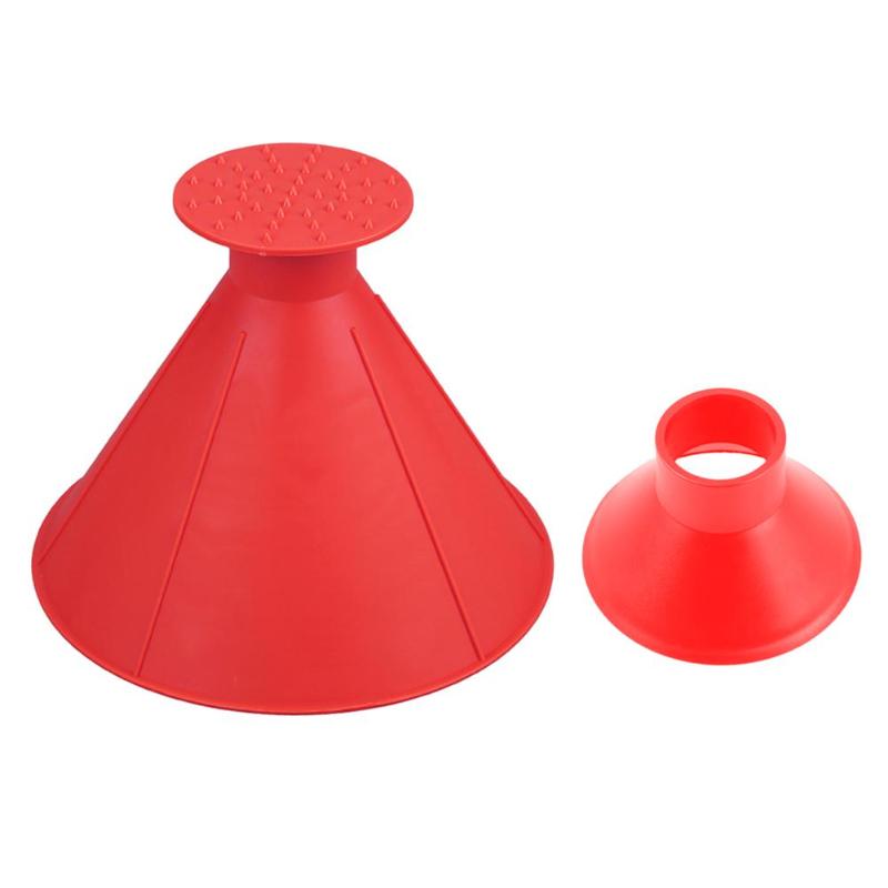 3Pcs/set Auto Car Magic Window Windshield Car Ice Scraper Shaped Funnel Snow Remover Deicer Cone Deicing Tool Scraping Promotion - ebowsos