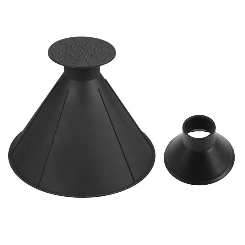 3Pcs/set Auto Car Magic Window Windshield Car Ice Scraper Shaped Funnel Snow Remover Deicer Cone Deicing Tool Scraping Promotion - ebowsos