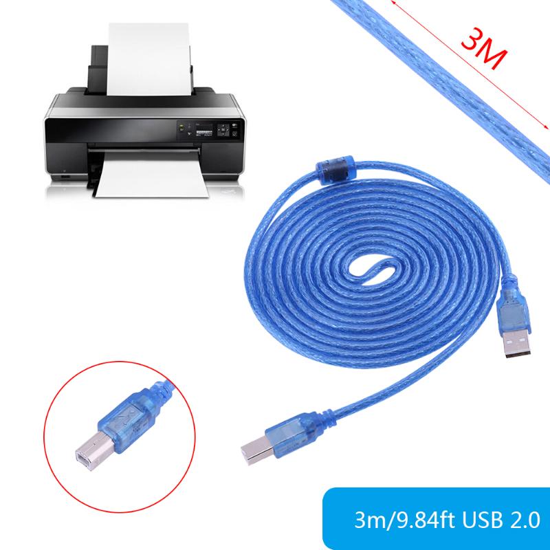 3m/9.84ft USB 2.0 A Male to B Male Extension Printer Cable Computer Wire Cable Cord Converter Connector Line for Computer PC - ebowsos