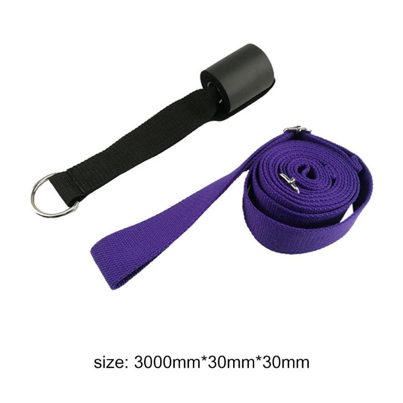 3m Stretch Belt High-Quality Polyester Cotton Exercise Arms Chest Loops Hanging Door Dance Waist Training Rope Leg Stretcher-ebowsos