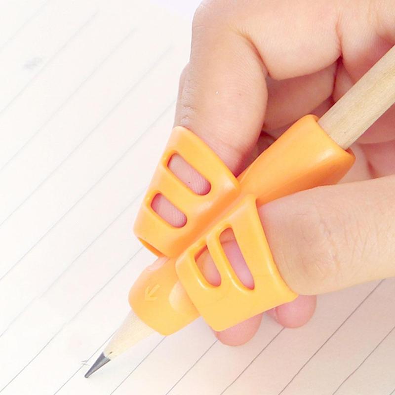 3pcs Kids Writing Pencil Holder Learning Pen Aid Grip Posture Correction Solving the Wrong Posture of Grasping Pen - ebowsos