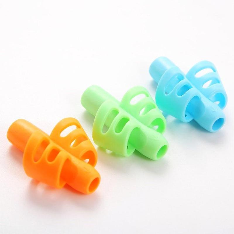 3pcs Kids Writing Pencil Holder Learning Pen Aid Grip Posture Correction Solving the Wrong Posture of Grasping Pen - ebowsos