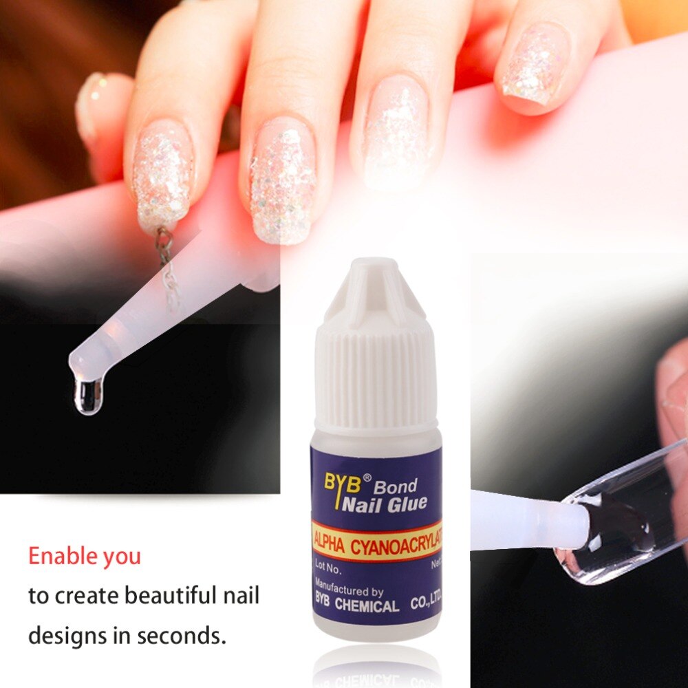 3pcs/lot Nail Beauty Professional Nail Art Glue Nails Decoration Beauty Nail Stickers Glue Women Manicure Tool - ebowsos