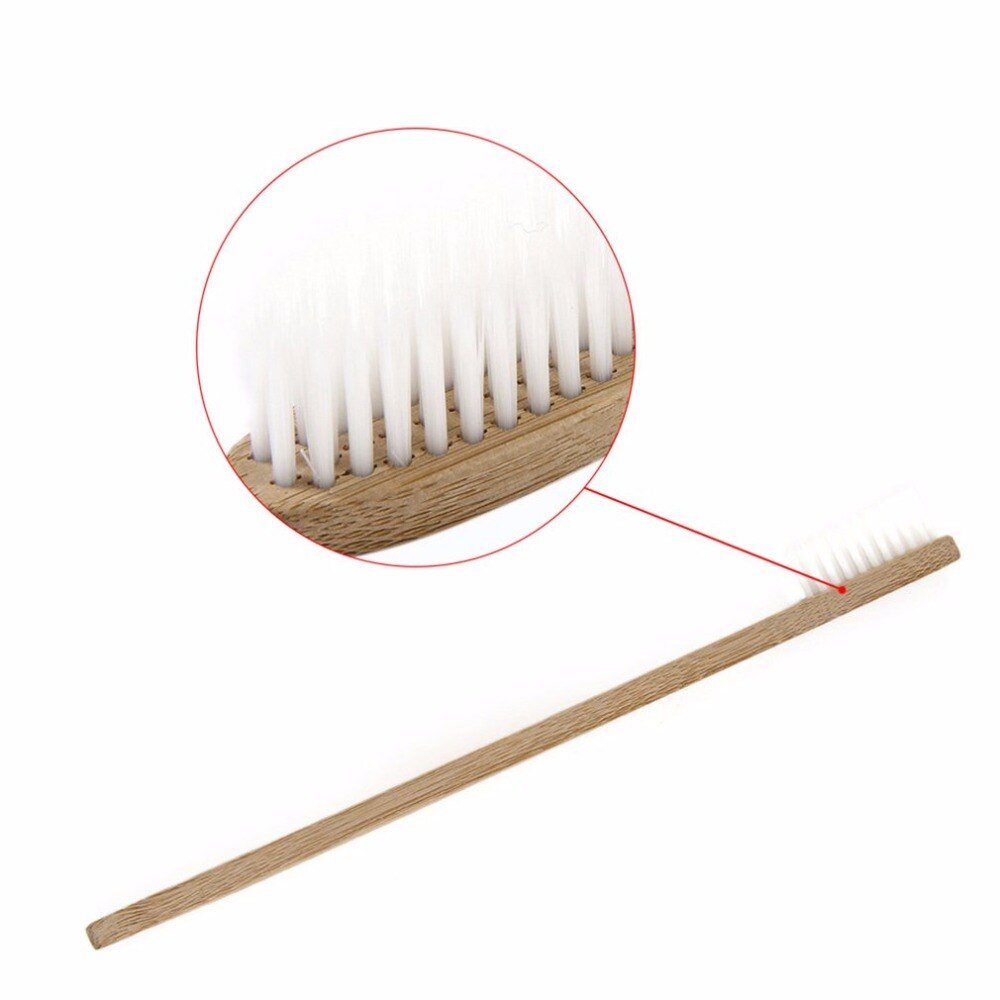 3pcs/set Environment-friendly Wood Toothbrush Bamboo Toothbrush Soft Bamboo Fibre Wooden Handle Low-carbon Eco-friendly - ebowsos