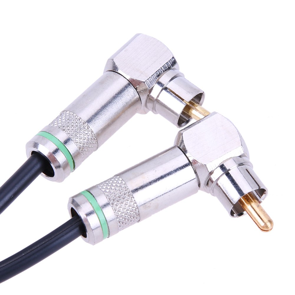 3pin 2 XLR Female to 2 RCA Male Cable Audio Adapter Cable Metal Connector Adaptor Cable 4mm for Microphone DVD Speaker - ebowsos