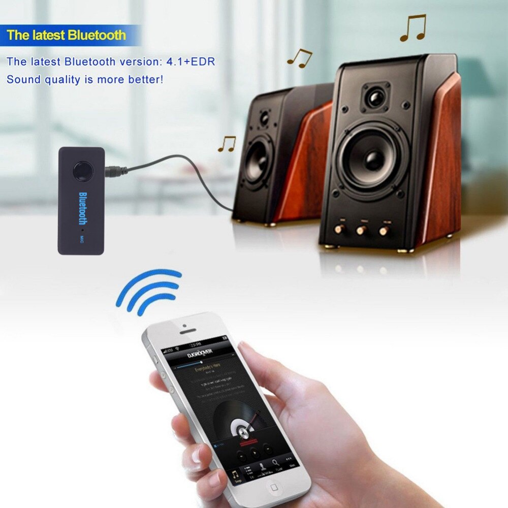 4.1 Wireless Bluetooth Music Receiver AUX Audio Stereo Music Home Car Receiver Adapter Audio Receiver Adapter Audio Connector - ebowsos