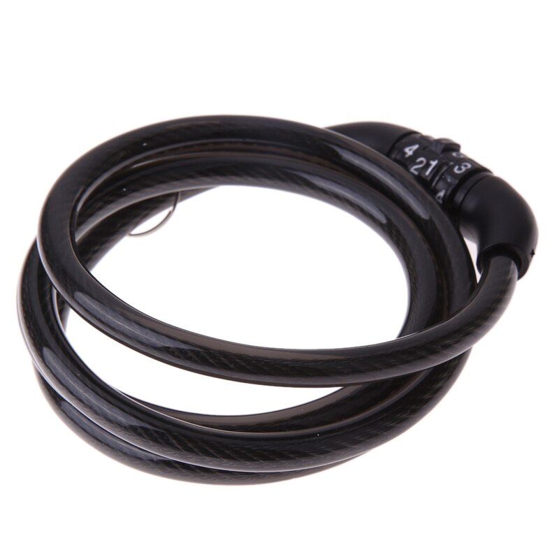 4 Digital Code Password Lock Cable Mini Bicycle Coded Wire Cable Lock Mountain Bicycle Lock Safety Accessories-ebowsos
