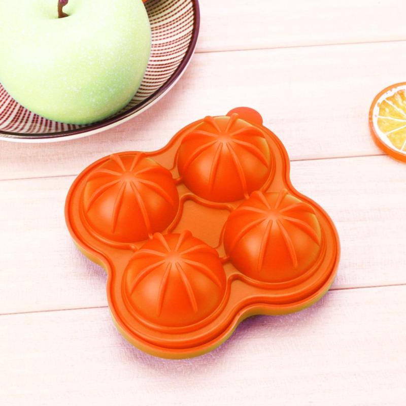 4 Grids Silicone Summer Ice Ball Mold Kitchen Refrigerator Container Drink Ice Maker Party Freeze Cooling Drinking Supplies Tool - ebowsos