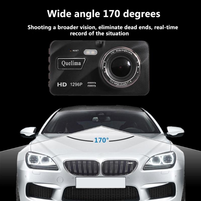 4 Inch IPS Touch Screen Car DVR Camera Dual Lens Car Dash Cam 1080P Night Vision Car DVR Camera Video Recorder 170 Wide Angle - ebowsos