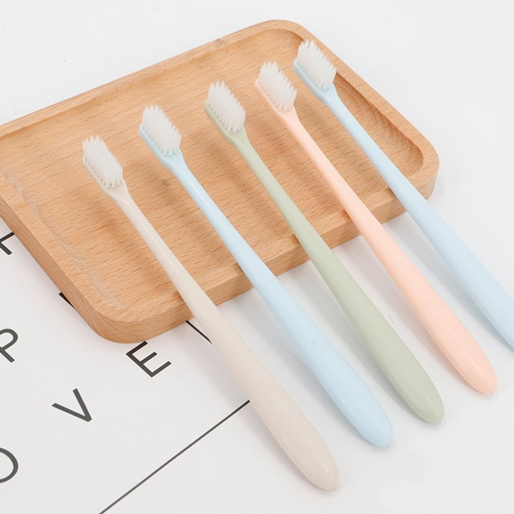 4 PCS Soft Bristle Small Head Toothbrush Multi-Color Tooth Brush Portable Travel Eco-friendly Brush Tooth Care K-8787 - ebowsos