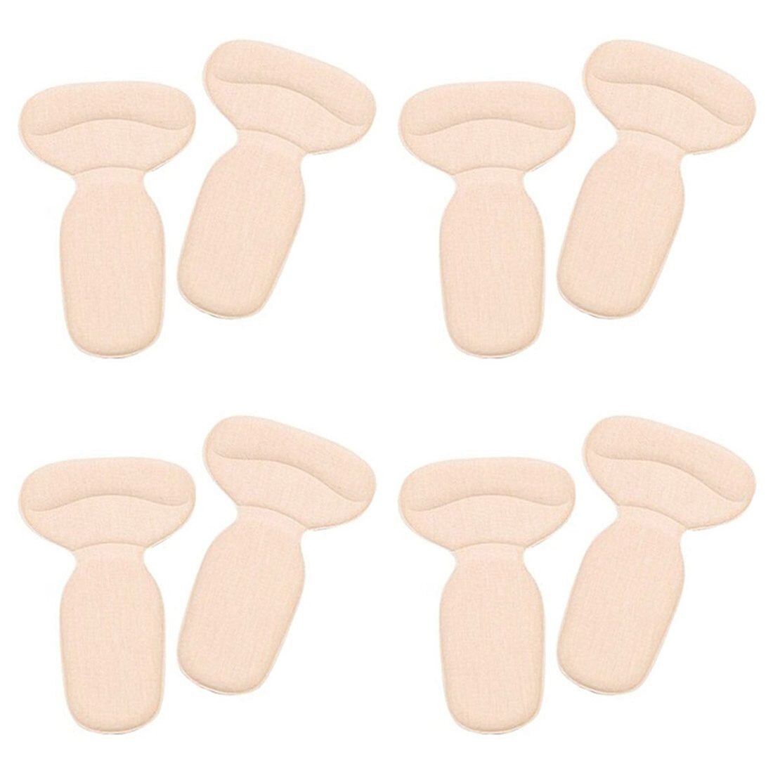 4 Pairs Heel Grips Extra Strong Heel Stickers Shoe Heel Snugs Inserts Insoles Pads Foot Care Protector Beige - ebowsos