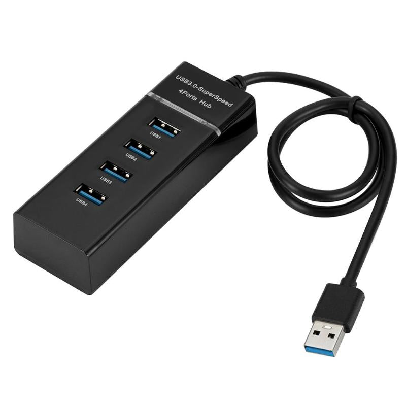 4 Port USB 3.0 Hub Super Speed 5Gbps Converter Cable Adapter Splitter for Laptop PC Notebook High Quality 4 Port USB 3.0 Hub New - ebowsos